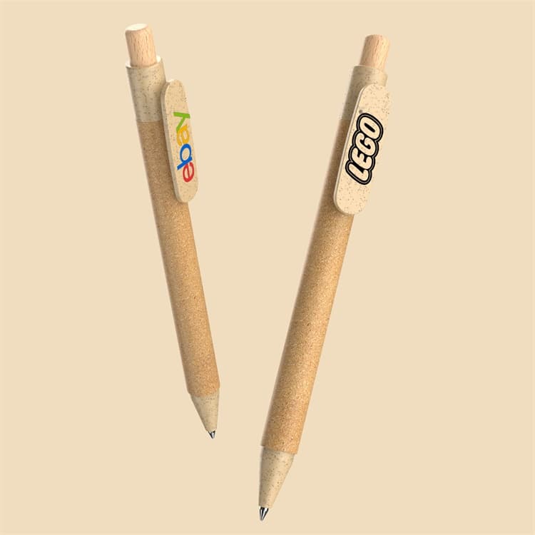 Wholesale custom  Ballpen with Cork Barrel Cork