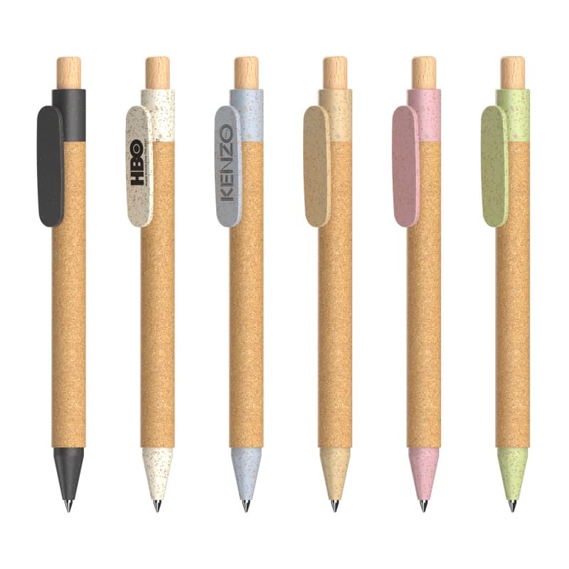 Wholesale custom  Ballpen with Cork Barrel Cork 2