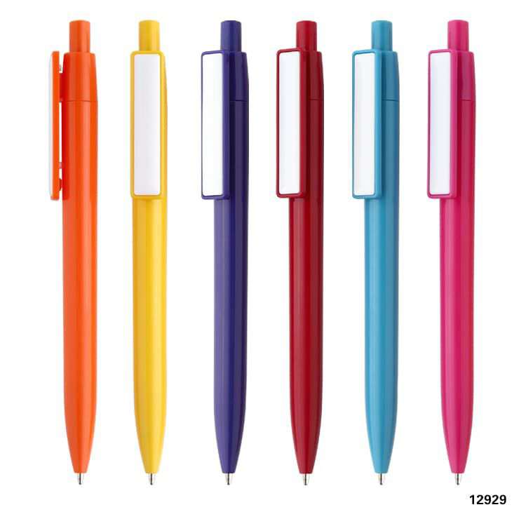 Wholesale custom  Push action ballpen Plastic Pen