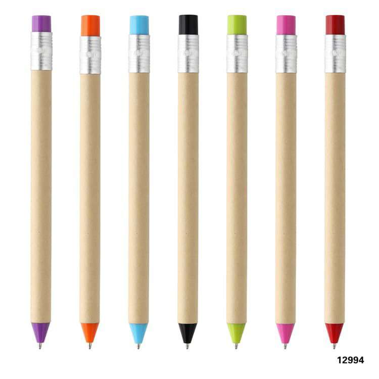 Wholesale custom  Pencil shape wooden pen Green Choice