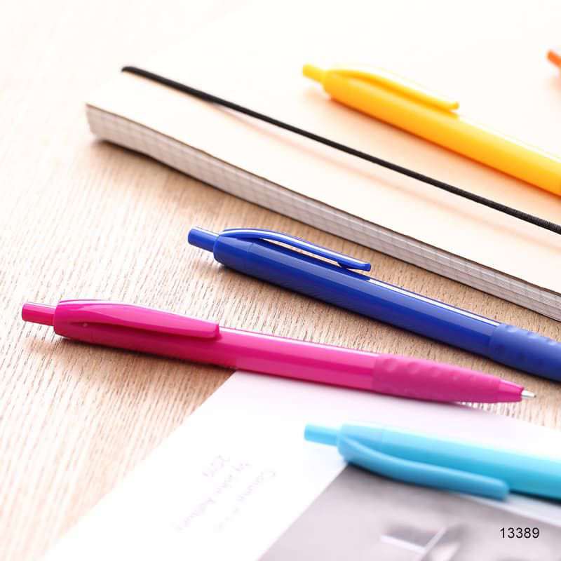Wholesale custom  Push action ballpen Plastic Pen 2