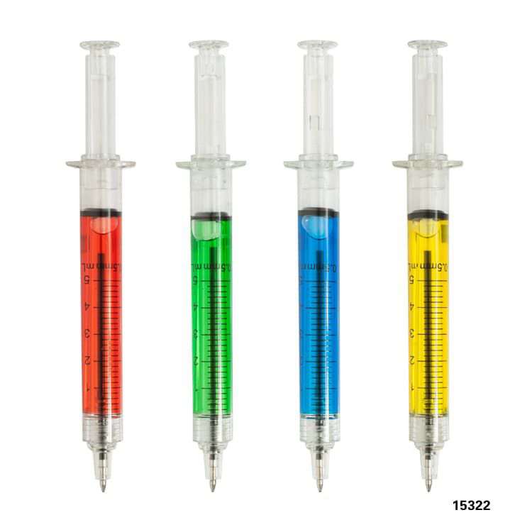 Wholesale custom  Syringe shape ballpen Novelty Pen