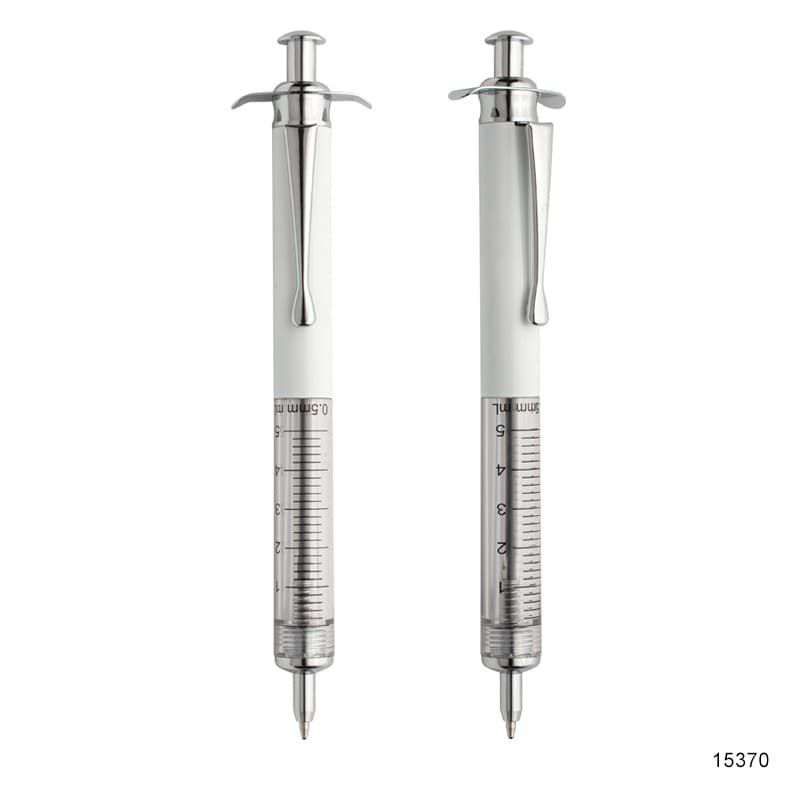 Wholesale custom  Metal syringe shape ballpen Novelty Pen 2