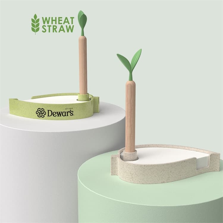 Wholesale custom  Eco notepad set Wheat Straw