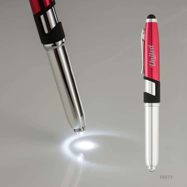 Wholesale custom  4 in 1 Led Ballpen with Phone Holder Led Pen