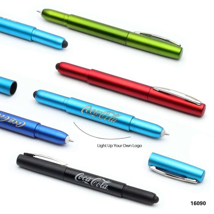 Wholesale custom  Light up LOGO pen Led Pen 2