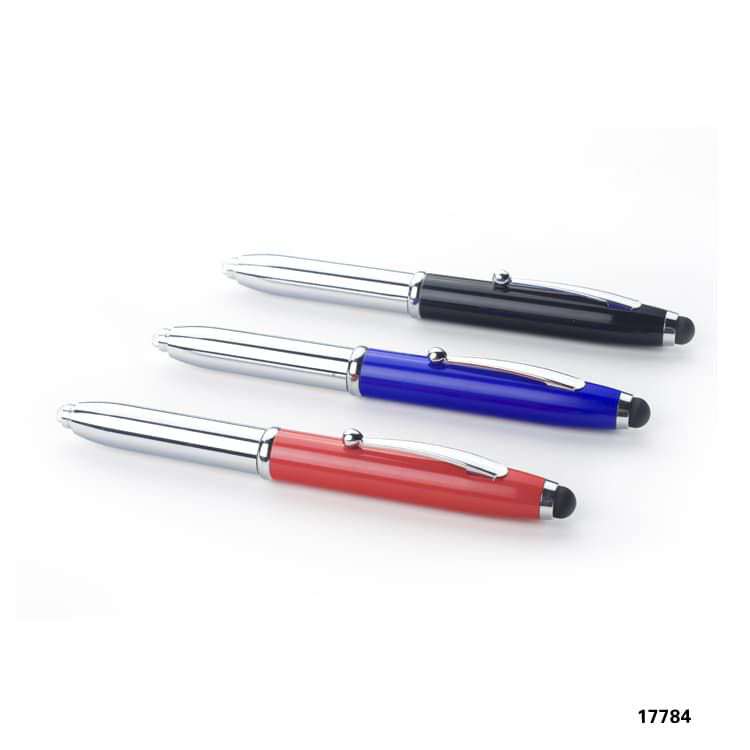 Wholesale custom  3 in 1 Metal LED Pen Led Pen 2