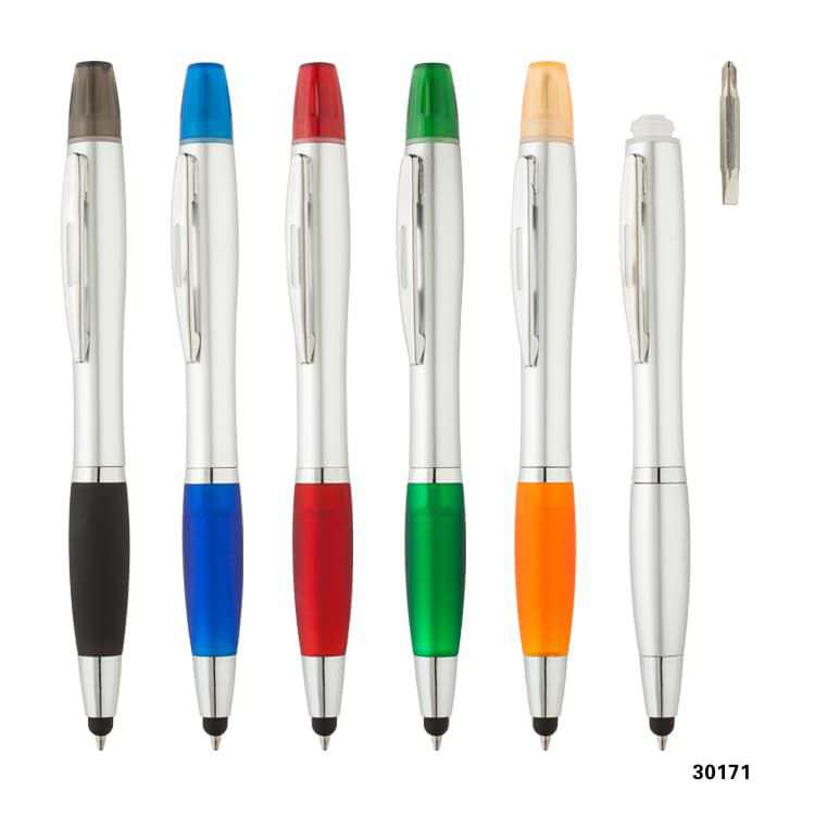 Wholesale custom  2 in 1 ballpen with highlighter Highlighter