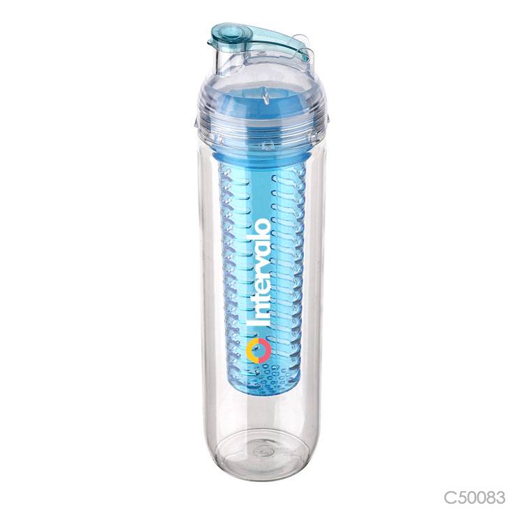 Wholesale custom  900ML fruit infuser bottle Plastic Water Bottles