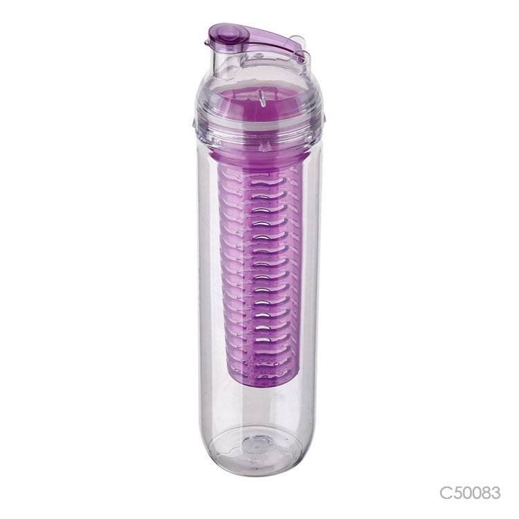 Wholesale custom  900ML fruit infuser bottle Plastic Water Bottles 2