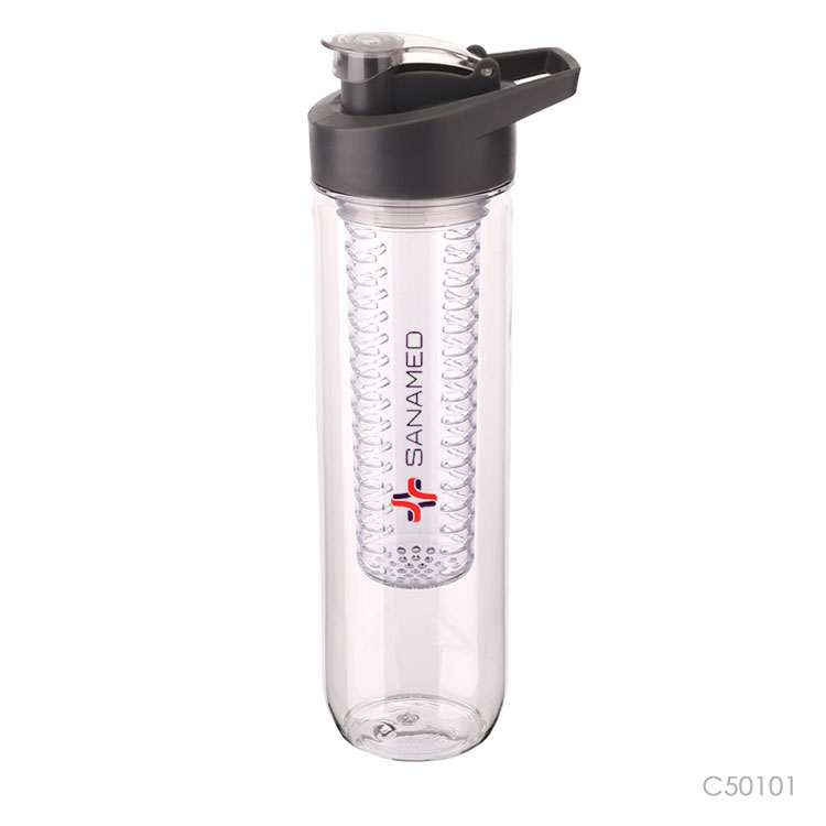 Wholesale custom  770ML water bottle with fruit infuser Plastic Water Bottles