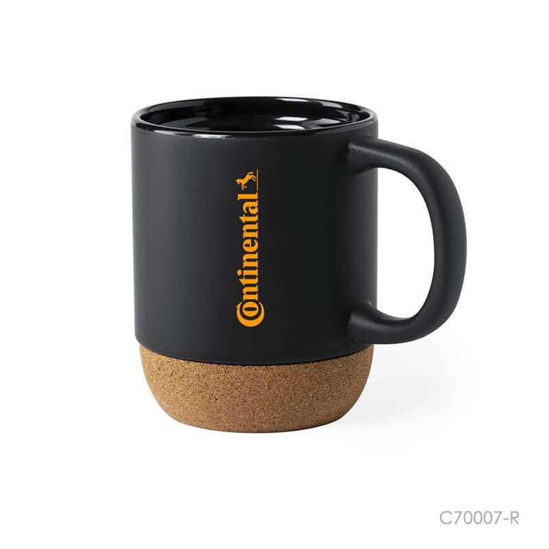 Wholesale custom  420ML Ceramic Cup With Cork Base Ceramic Mugs Mugs / Tumblers