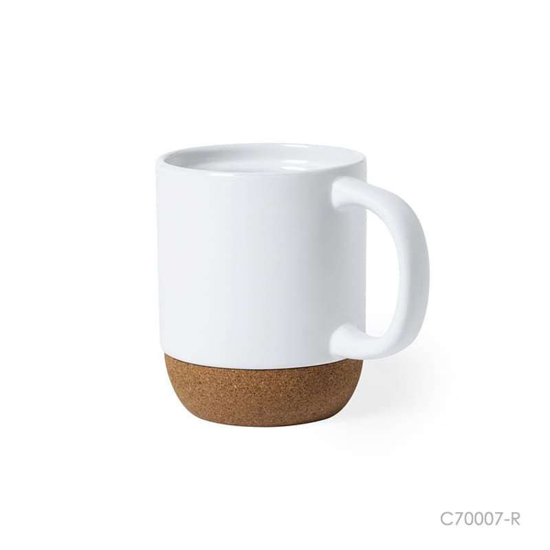 Wholesale custom  420ML Ceramic Cup With Cork Base Ceramic Mugs Mugs / Tumblers 2