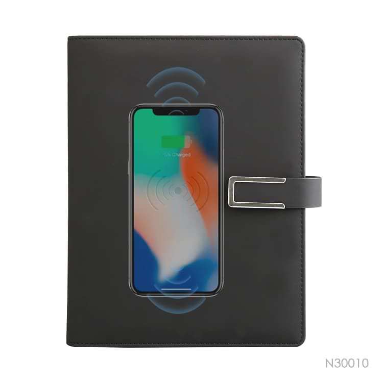 Wholesale custom  Portfolio with Power Bank Notebooks