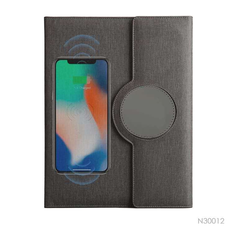 Wholesale custom  Portfolio with Power Bank Notebooks