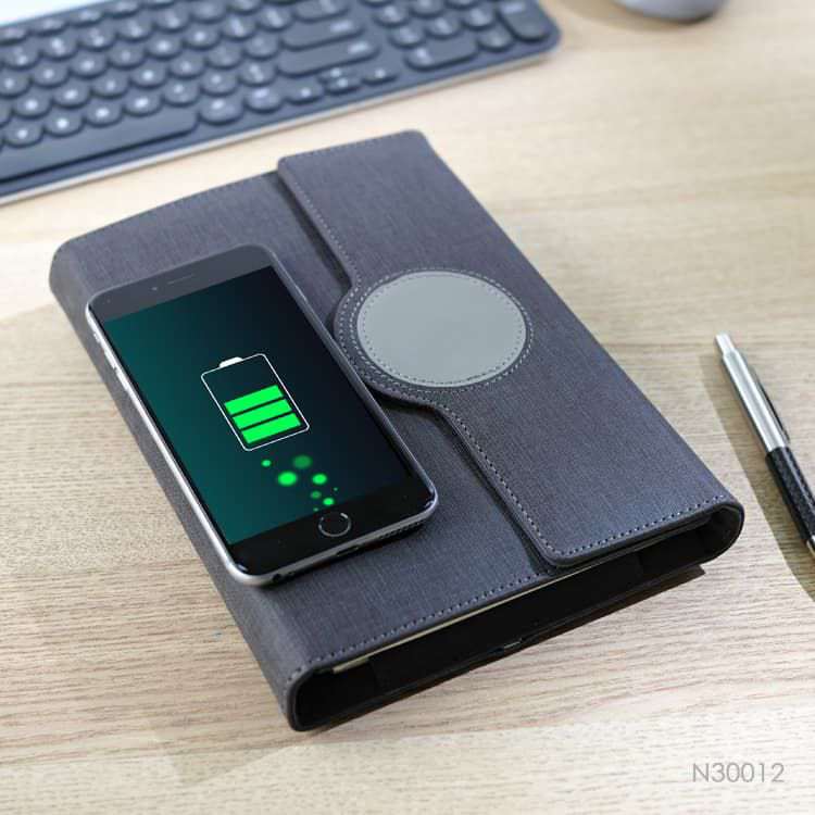 Wholesale custom  Portfolio with Power Bank Notebooks 2