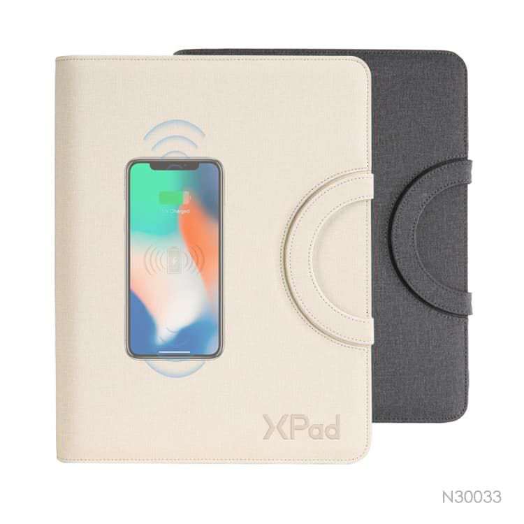 Wholesale custom  A4 Business Portfolio with Power Bank Notebooks 2