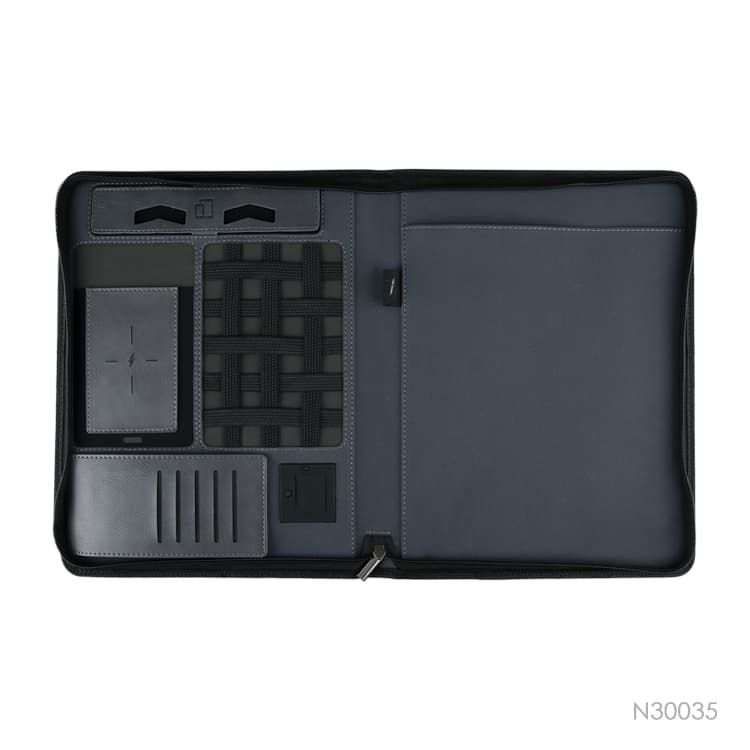 Wholesale custom  Business Portfolio with Power Bank Notebooks 2