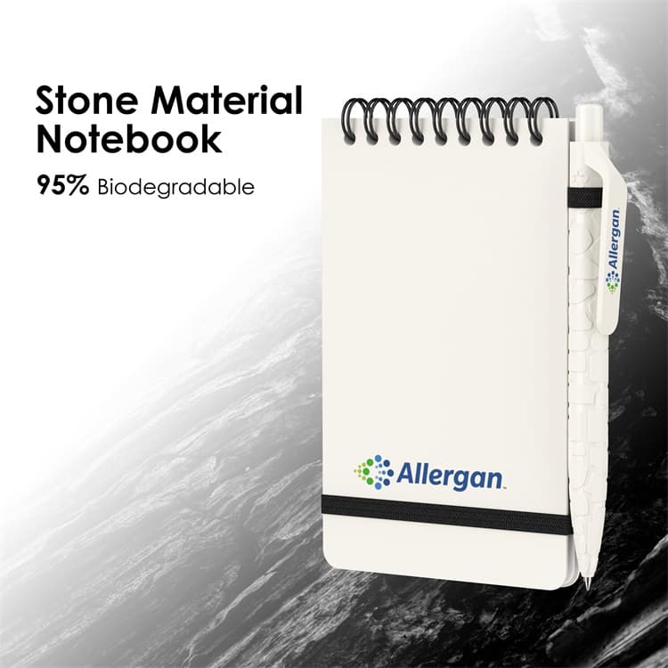 Wholesale custom  Stone Material Notebook Green Choice 2