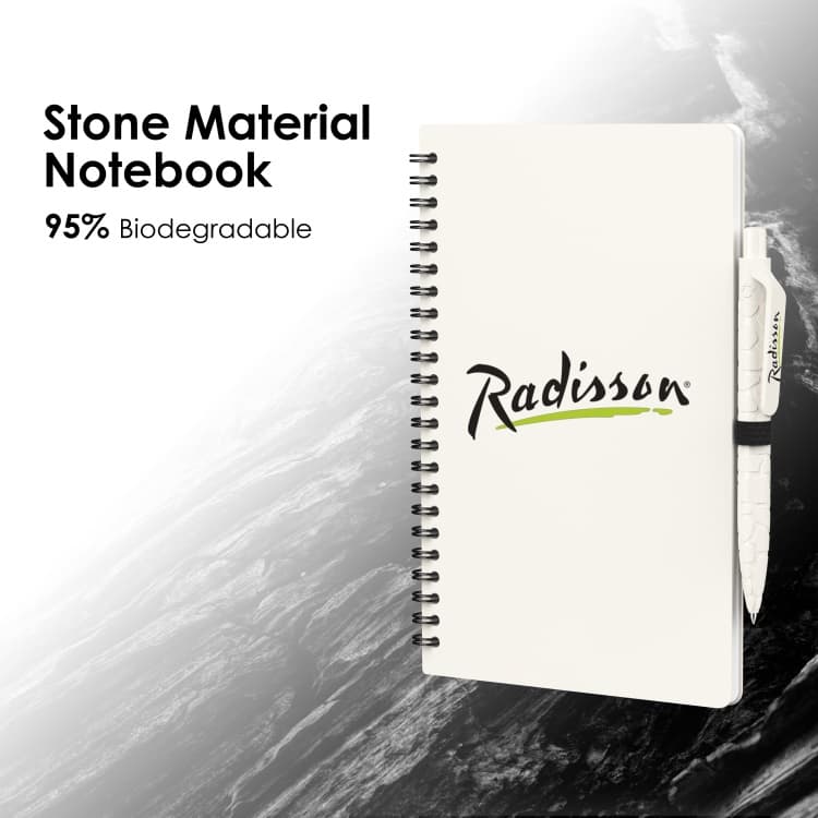 Wholesale custom  Stone Material Notebook Green Choice 2