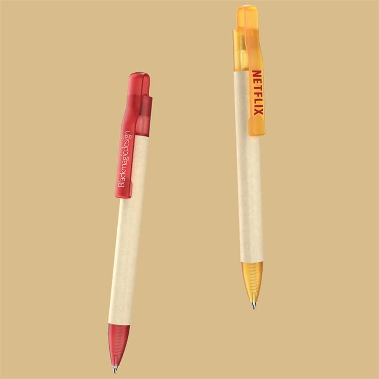 Wholesale custom  Ballpen with Recycled Paper Barrel Paper