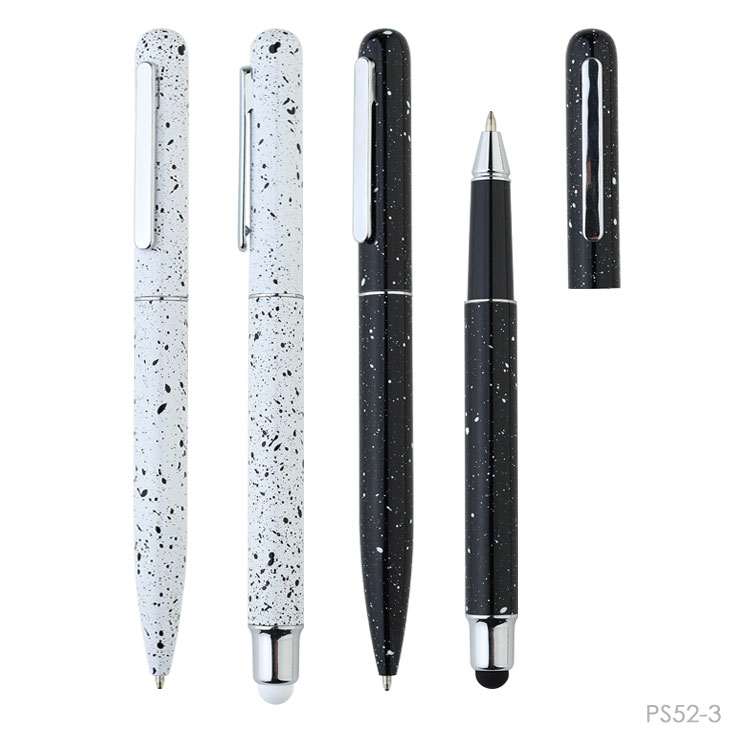Wholesale custom  Aluminium Ballpen and Roller Pen Set with Gift Box Aluminium Pen 2