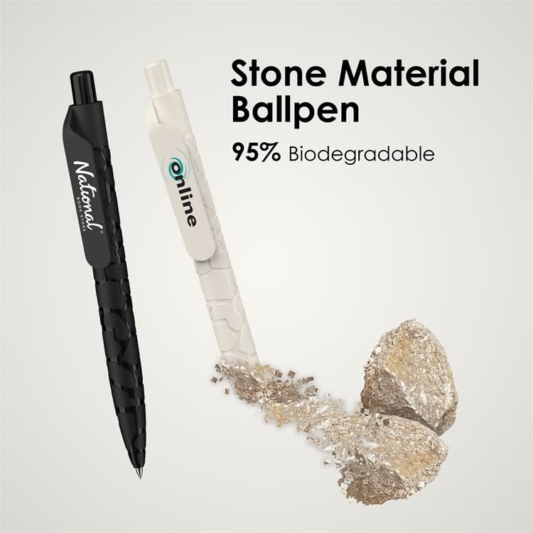 Wholesale custom  Stone Material Ballpen Nature Stone