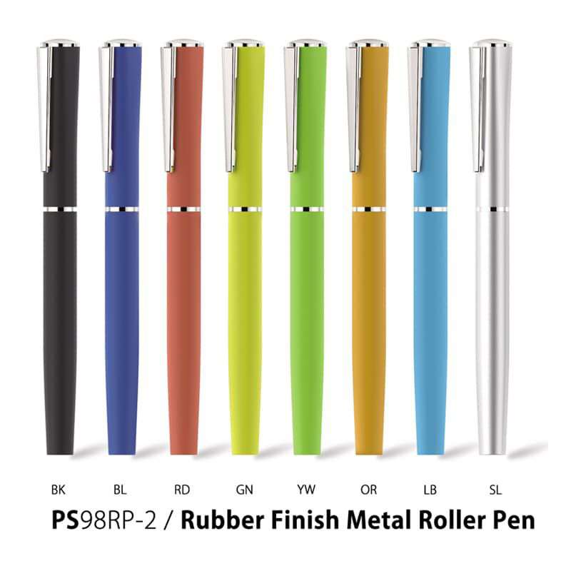Wholesale custom  Rubber Finish Metal Roller Pen Metal Pen