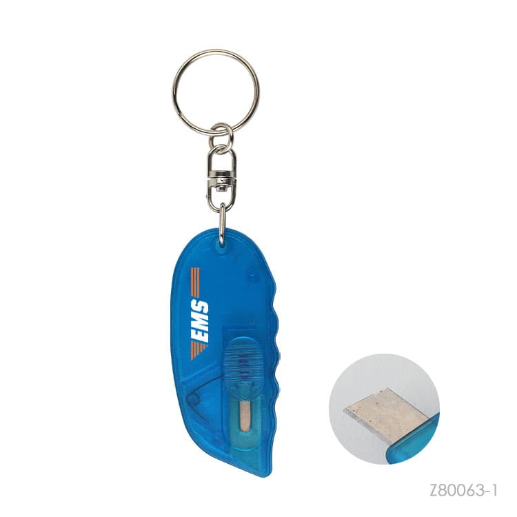 Wholesale custom  Plastic letter opener with keyring Premiums