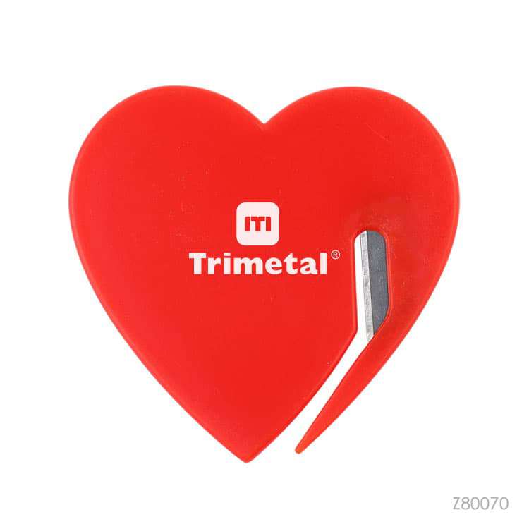 Wholesale custom  Heart shape plastic letter opener Office Accessories