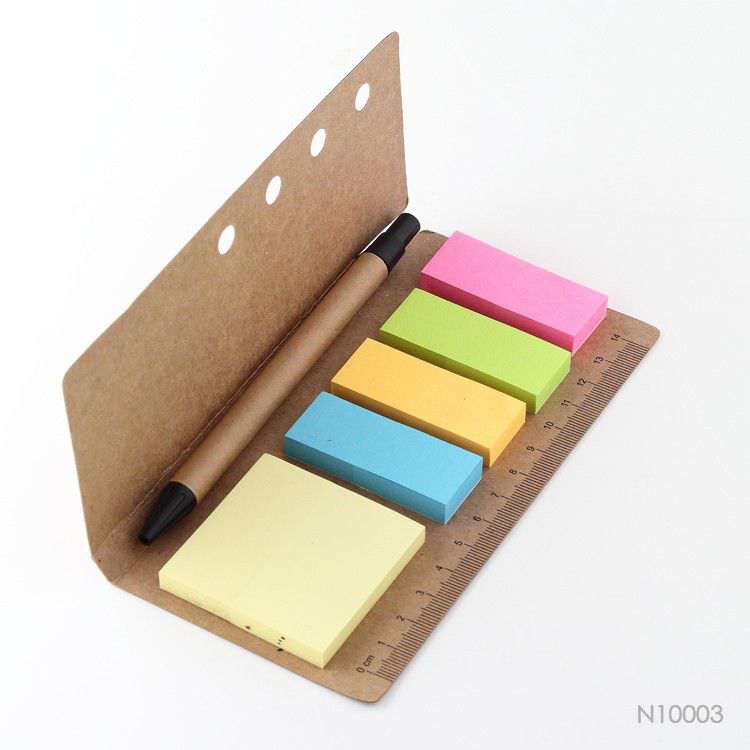 Wholesale custom  Craft Paper Soft Cover Sticky Note Notepads