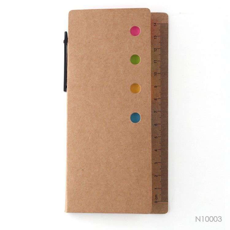 Wholesale custom  Craft Paper Soft Cover Sticky Note Notepads 2