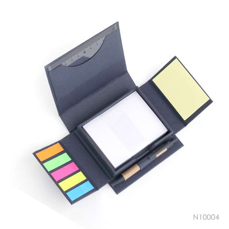 Wholesale custom  Craft Paper Hard Cover Sticky Note Notepads 2