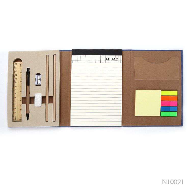 Wholesale custom  Craft Paper Hard Cover Sticky Note Notepads 2