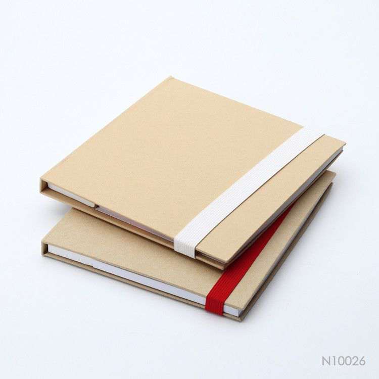 Wholesale custom  Craft Paper Hard Cover Sticky Note Notebooks 2
