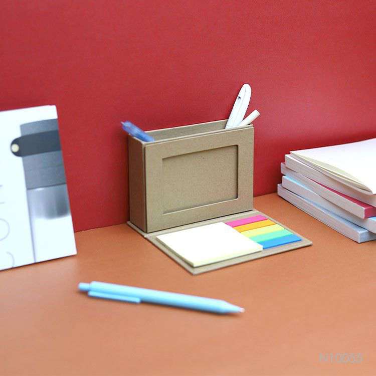 Wholesale custom  Sticky Note Box With Frame And Pen Holder Notepads 2