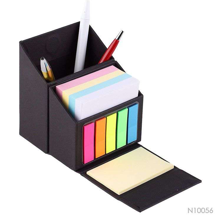 Wholesale custom  Sticky Note Box With Pen Holder Notepads