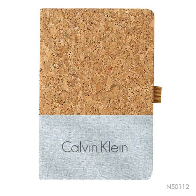 Wholesale custom  Notebook With Cork And Linen Splicing Cover Cork