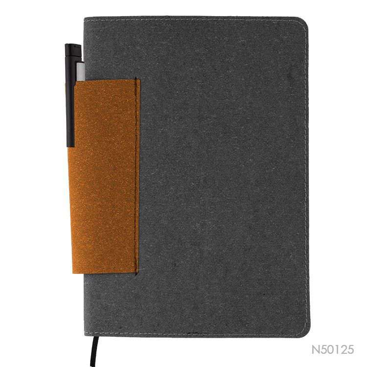 Wholesale custom  Recycled Leather Notebook Green Choice