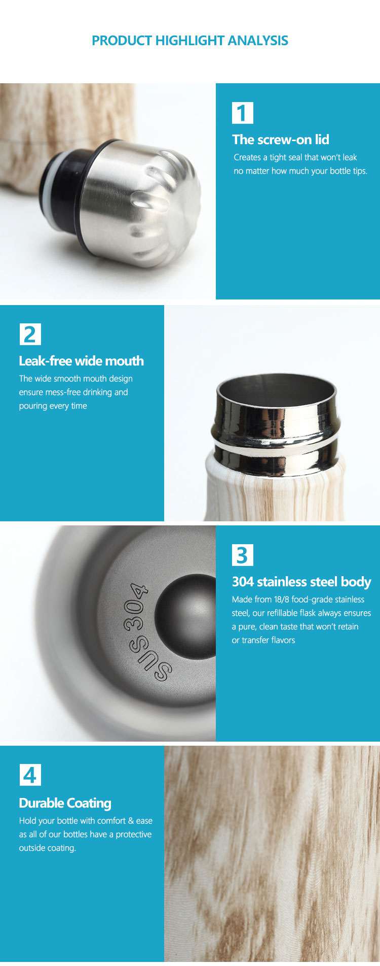 260ML Double-walled vaccum bottle Water Bottles 65 Wholesale custom 260ML Double-walled vaccum bottle Water Bottles 65