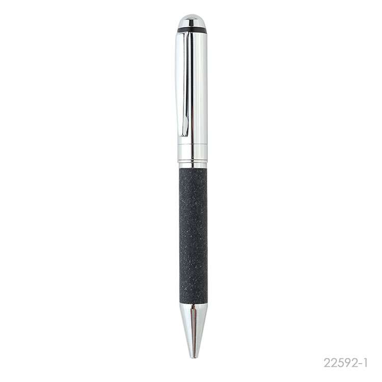 Wholesale custom  Recycled Leather Metal ballpen Green Choice