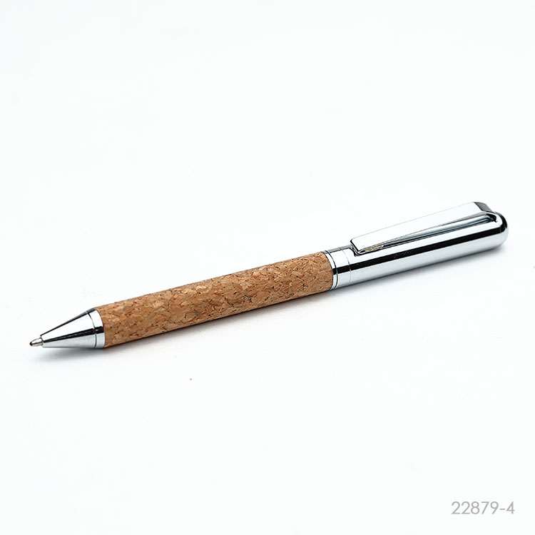 Wholesale custom  Cork Metal Ballpen& Roller pen Writing Instruments 2