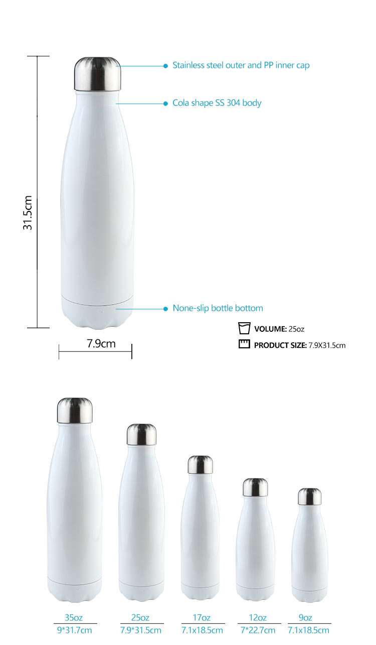 Wholesale custom  260ML Double-walled vaccum bottle Water Bottles 43