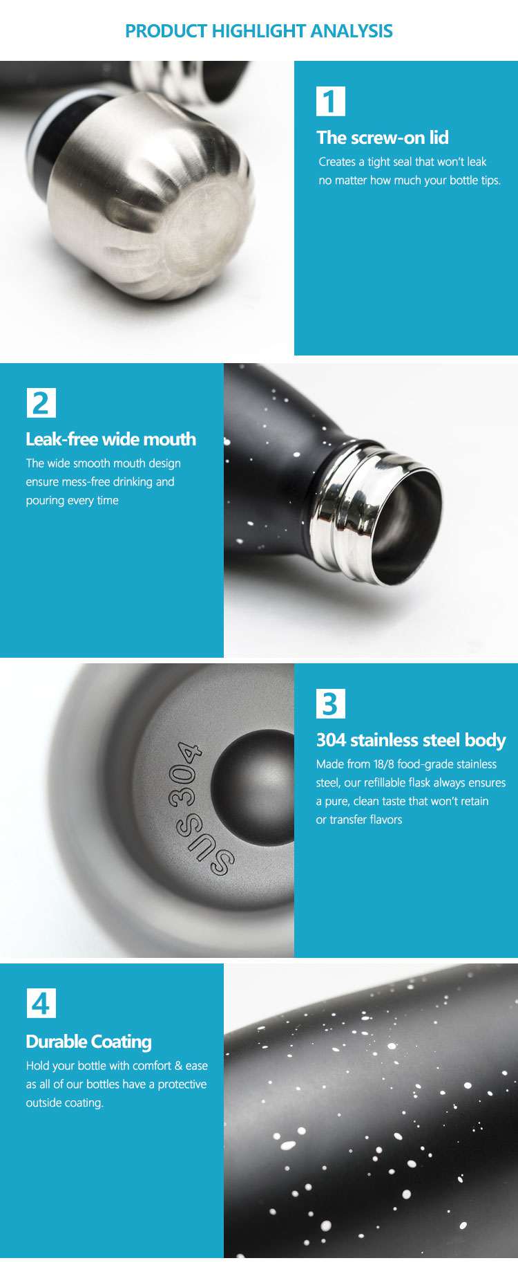 260ML Double-walled vaccum bottle Water Bottles 60 Wholesale custom 260ML Double-walled vaccum bottle Water Bottles 60