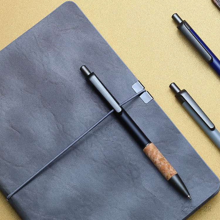 Wholesale custom  Aluminium with cork grip pen Cork 2