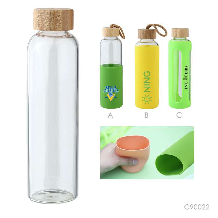 Wholesale custom  550ML Glass water bottle Drinkware