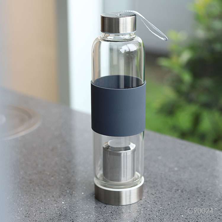 Wholesale custom  500ML Glass water bottle Drinkware 2
