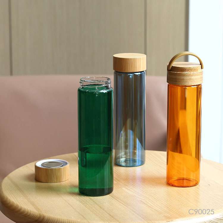 Wholesale custom  550ML Glass water bottle Drinkware 2