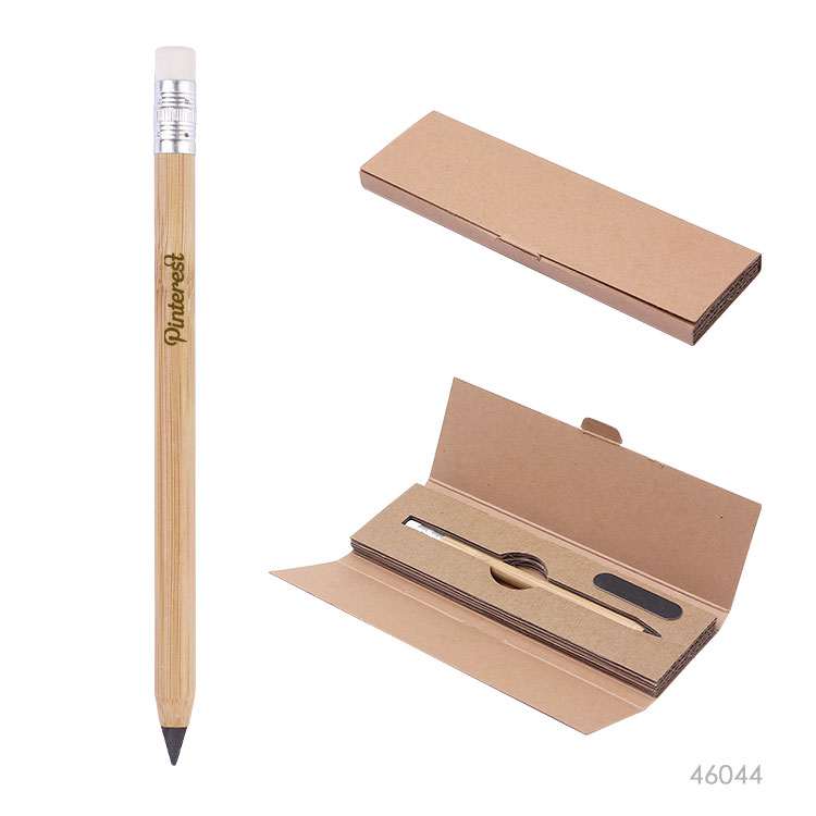 Wholesale custom  Bamboo Long-asting Inkless Pencil Set Bamboo