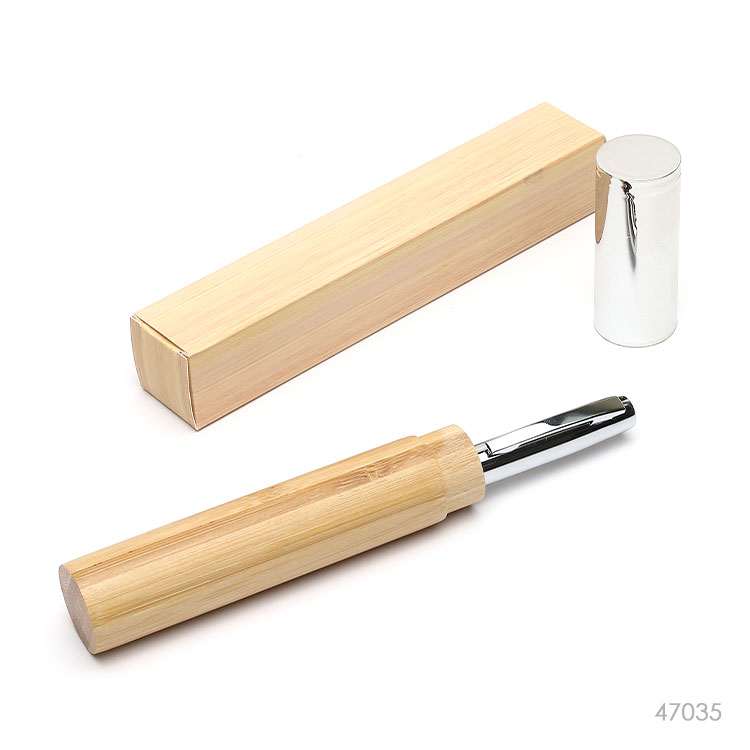Wholesale custom  Bamboo metal ballpoint pen Bamboo tube packaging Writing Instruments 2